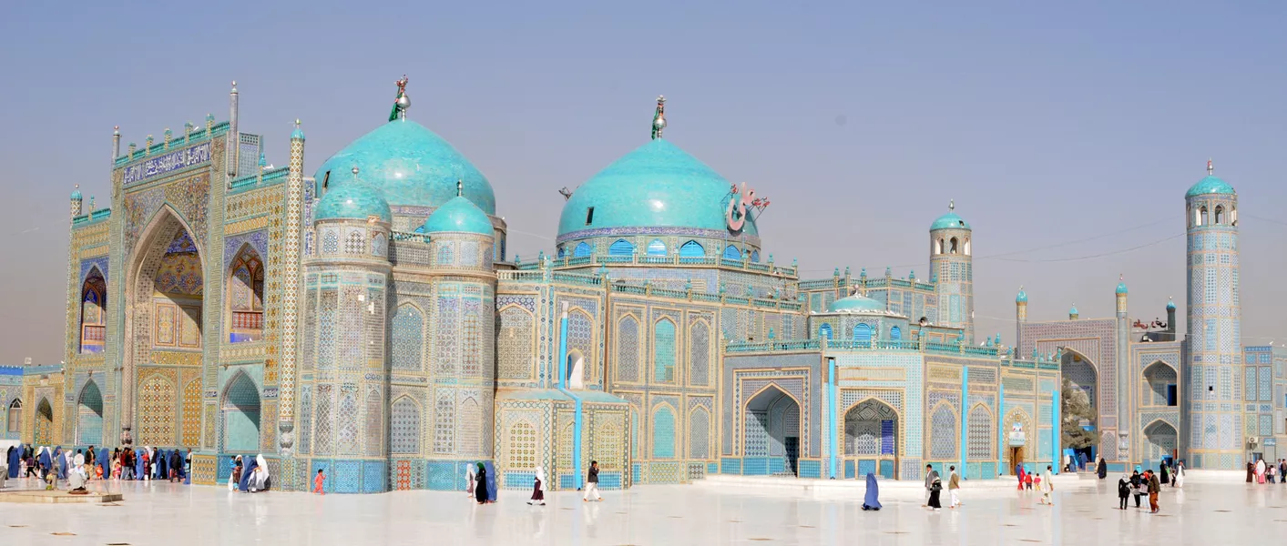 Blue Mosque in Mazari Sharif, Afghanistan