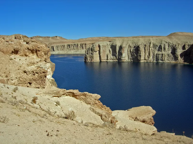 pristine lake in Band E Amir, Afghanistan