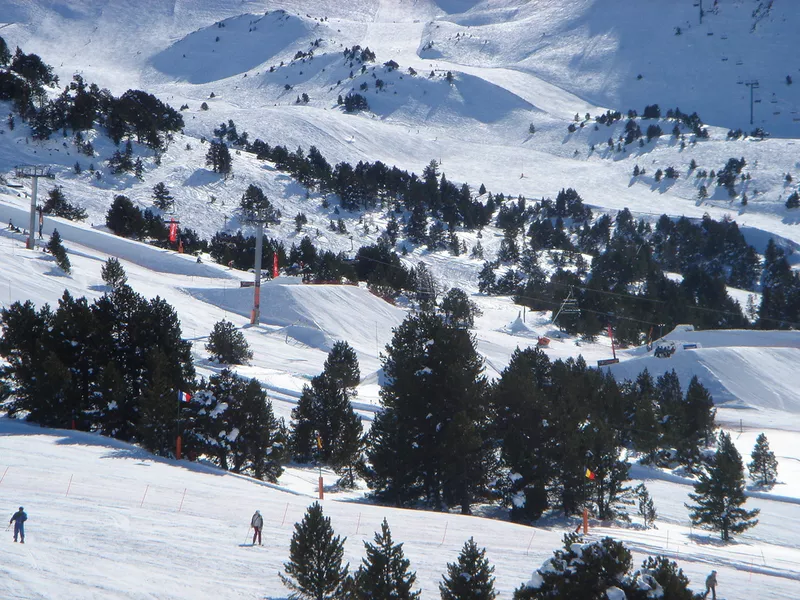 Landscape in resort of Grandvalira, Andorra