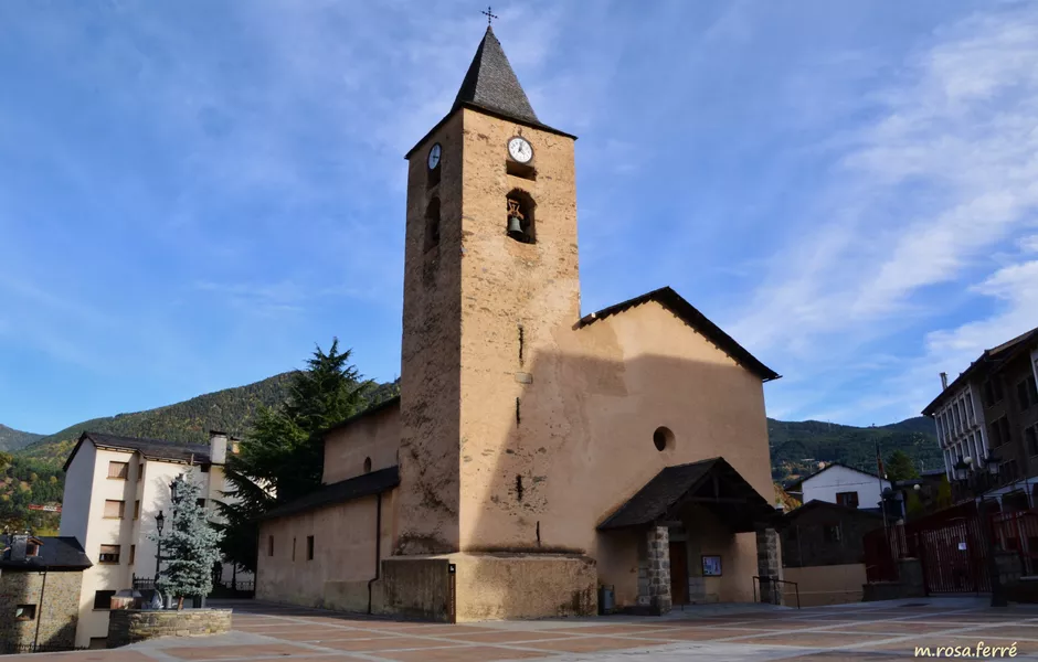 Iscle and Santa Victoria church in La Massana, Andorra