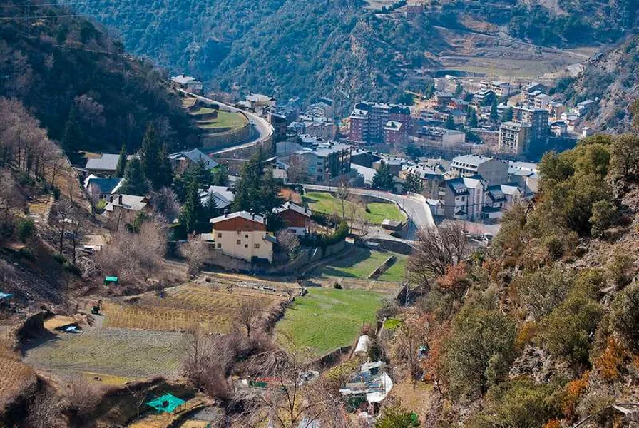 panoramic view of Sant Julia de Loria, Andorra