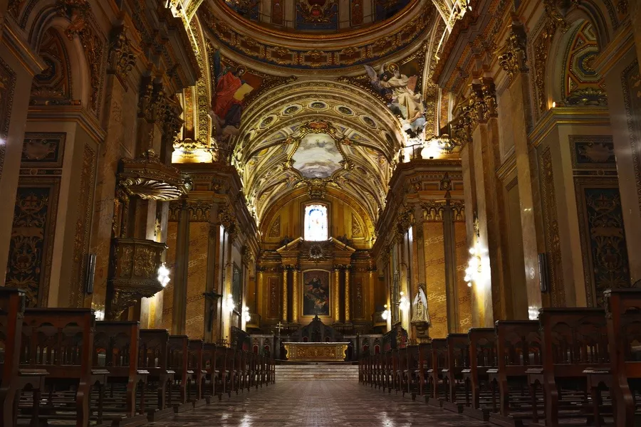 interior of cathedral in Cordoba, Argentina
