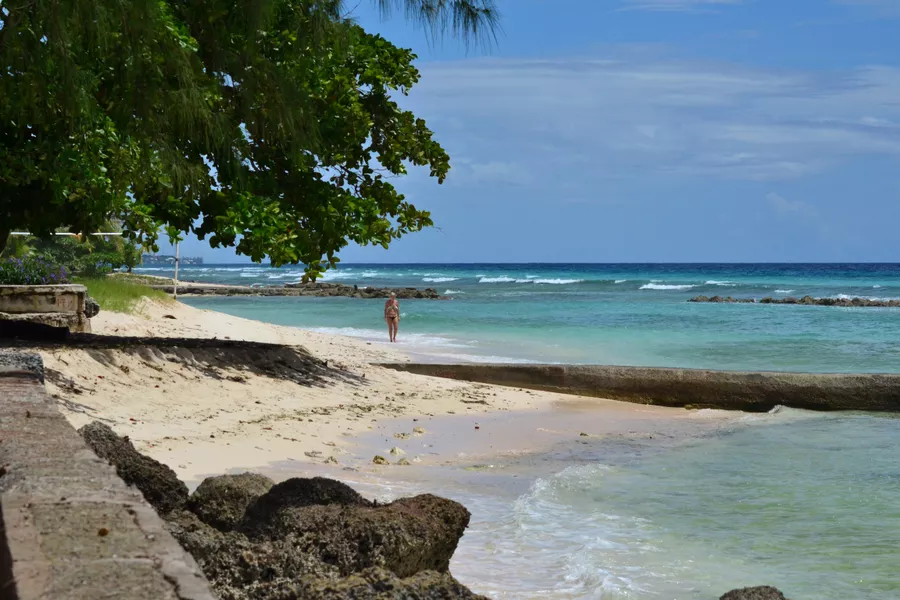 sandy beach in Martin’s Bay, Barbados