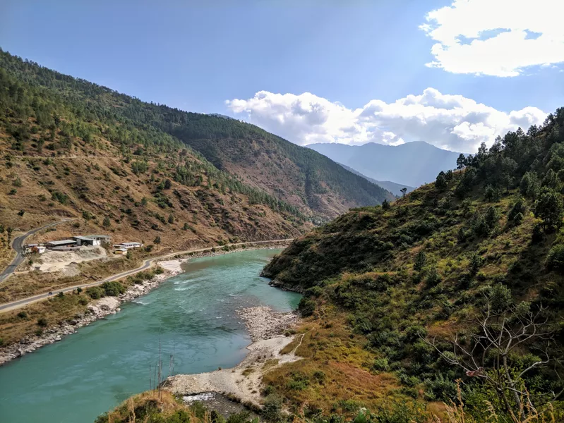 the way to Trashigang, Bhutan