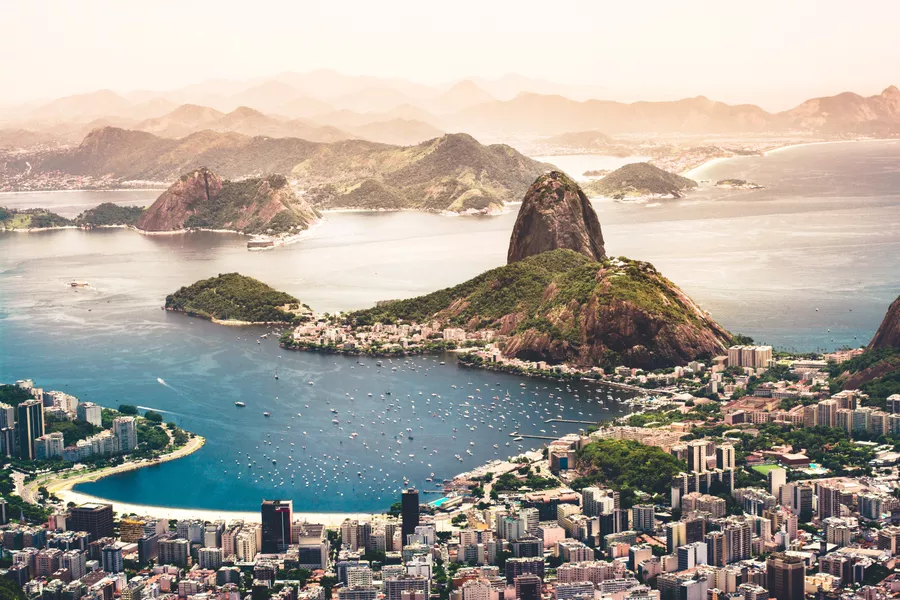 Panoramic view of Rio De Janeiro, Brazil