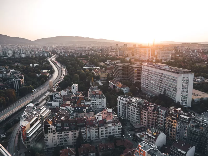 cityscape of Sofia, Bulgaria