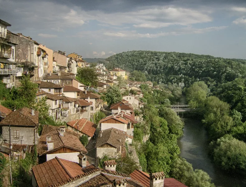 picturesque town of Veliko Tarnovo, Bulgaria
