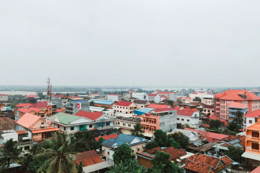 Panoramic view of Kratie, Cambodia