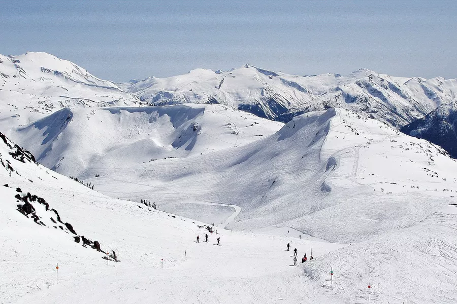 snowy slopes in Whistler, Canada
