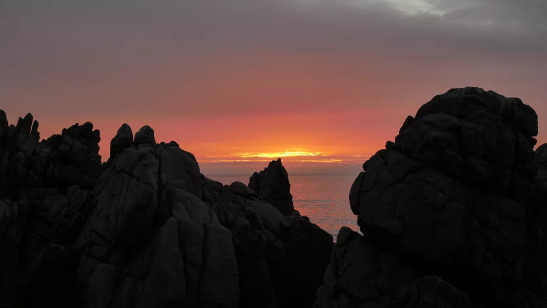 seaside during sunset in Viña Del Mar, Chile