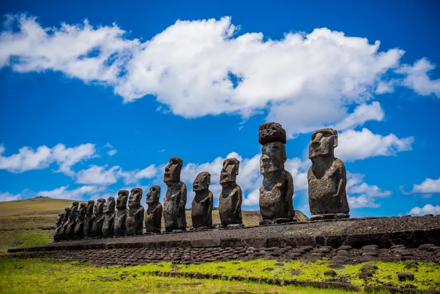 archeological site in Easter Island, Chile