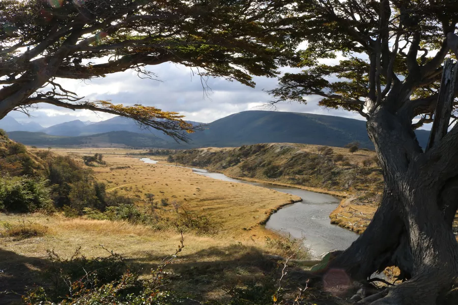 scenic landscape of Tierra Del Fuego, Chile