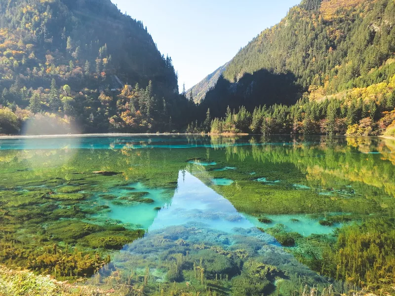 lake in Jiuzhaigou National Park, China