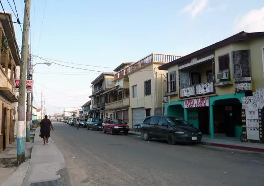 Main Street of Dangriga city