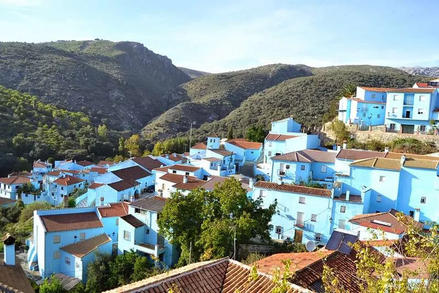 Smurfs Village Blue houses in Juzcar, Spain