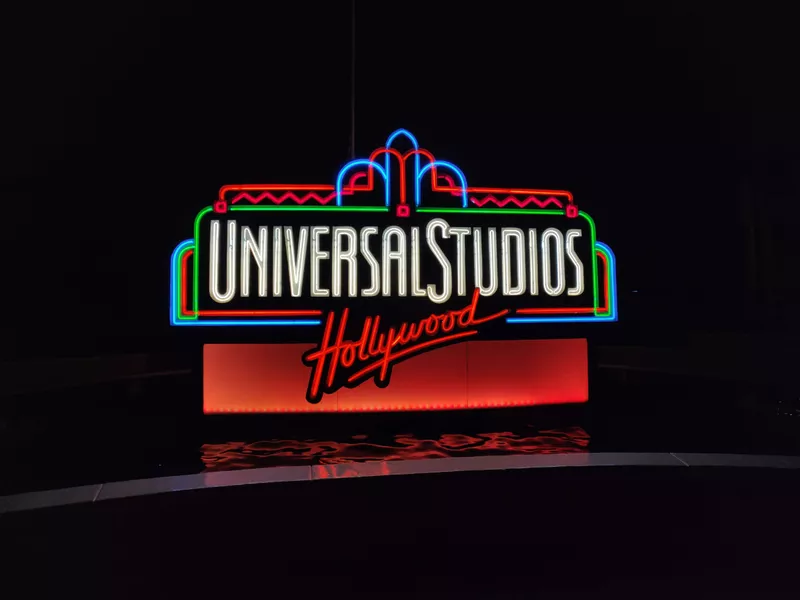 Universal Studios Holywood sign in Los Angeles, California