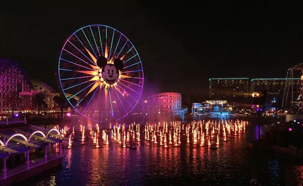 Pixer Pier and Mickey Ride in Disney Califronia Adventure in Los Angeles